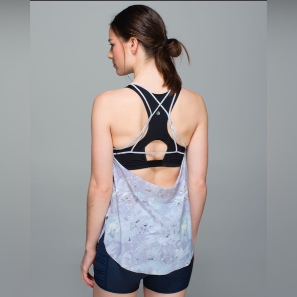 Lululemon Water: Sea-Me Run Singlet Mini Blushed Illusion White Multi Size 6 - Picture 2 of 8